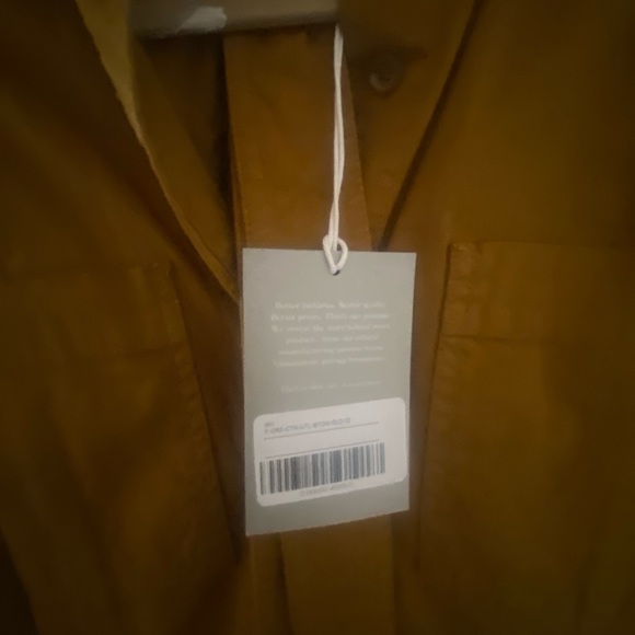 NWT — EVERLANE shirt dress in burnt tan - Picture 3 of 5